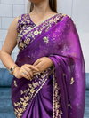 Vivera Fendy Chifrron Embroidery With Sequence Work Saree Wholesalers In Delhi